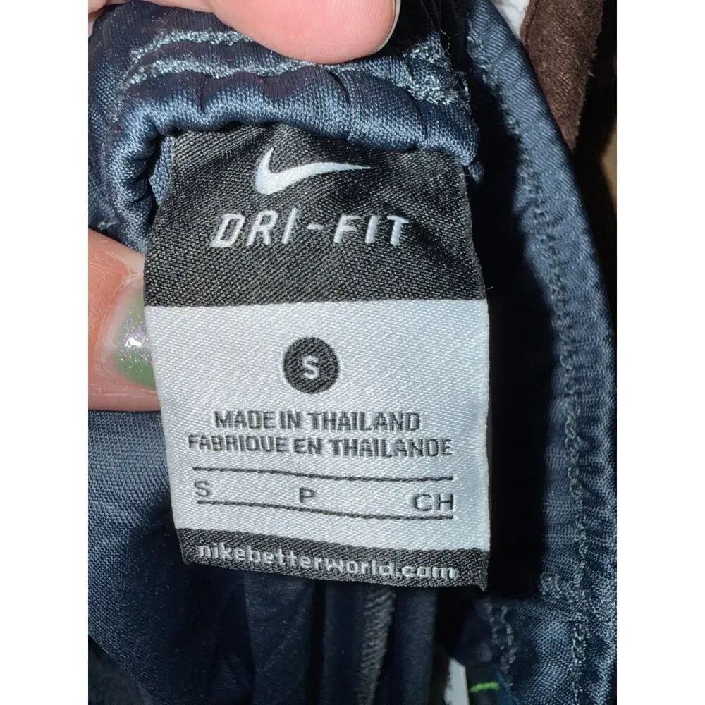 Nike Charcoal Pants with Bright Yellow Accents‎ Boys Size Small